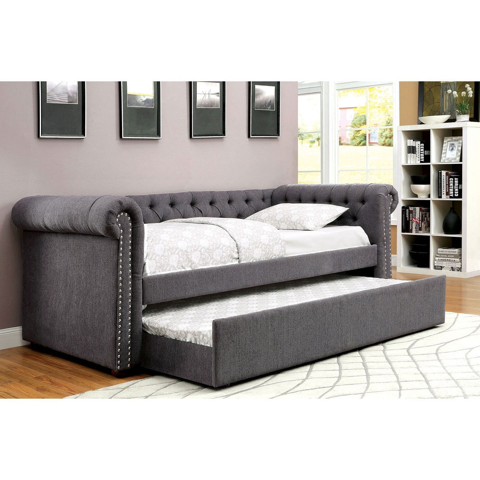 Furniture of America FOA Linda CM1741WH BED Twin Daybed Del