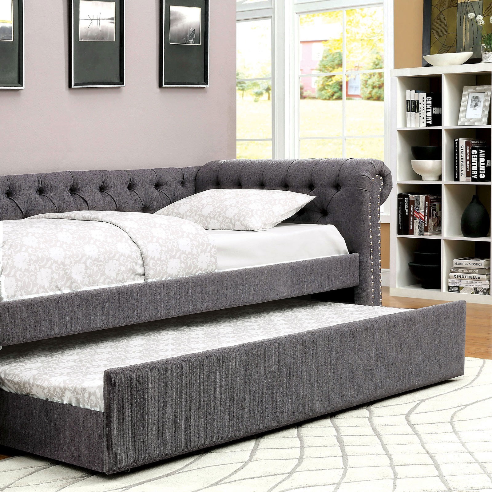 Furniture of America Leanna Daybed w/ Trundle