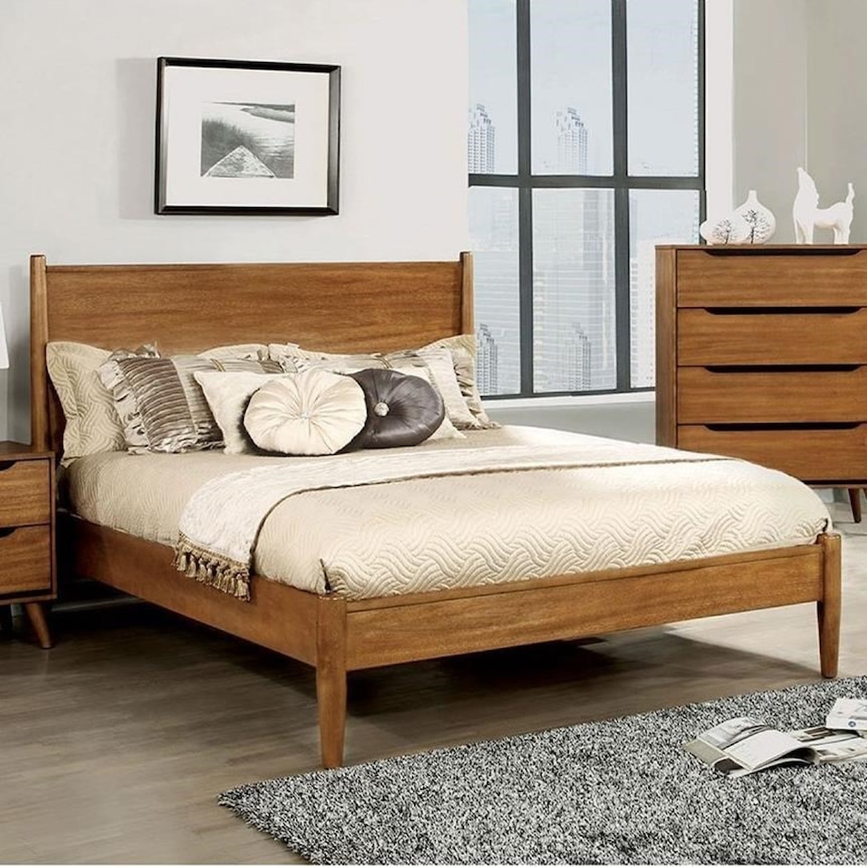 Furniture of America - FOA Lennart King Bed
