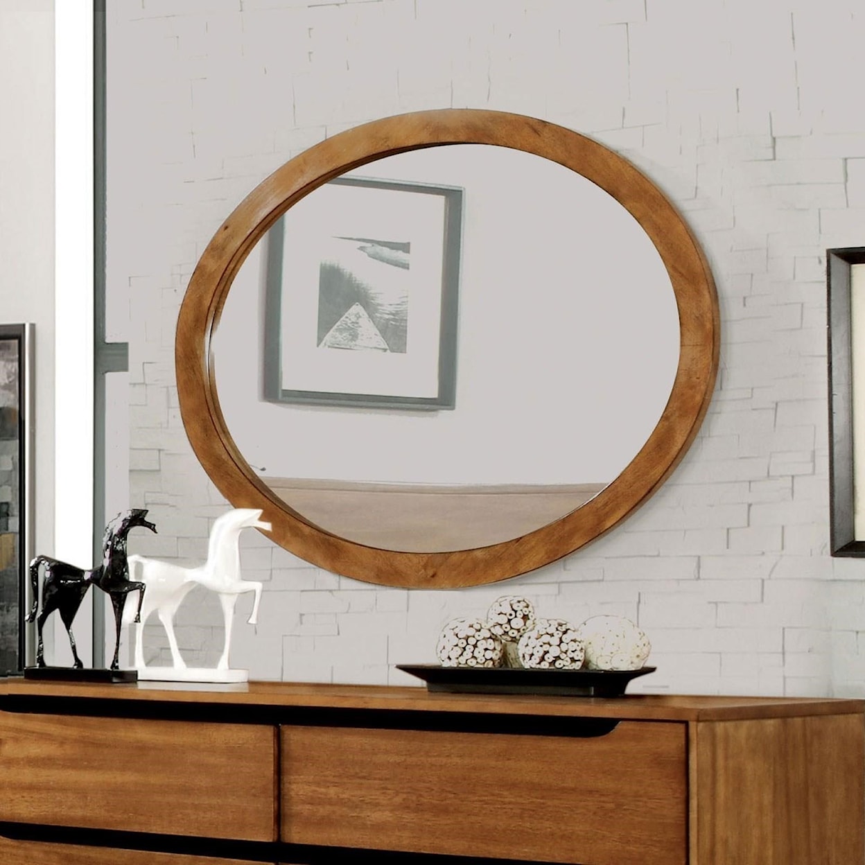 Furniture of America - FOA Lennart Oval Mirror