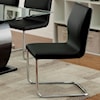 FUSA Lodia I Set of 2 Contemporary Faux Leather Side Chairs