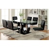 Furniture of America - FOA Lodia I Dining Table w/ 10mm Glass Top