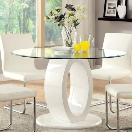 Round Table w/ Glass Top