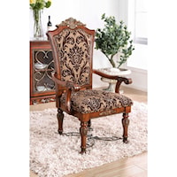 Set of 2 Traditional Arm Chairs