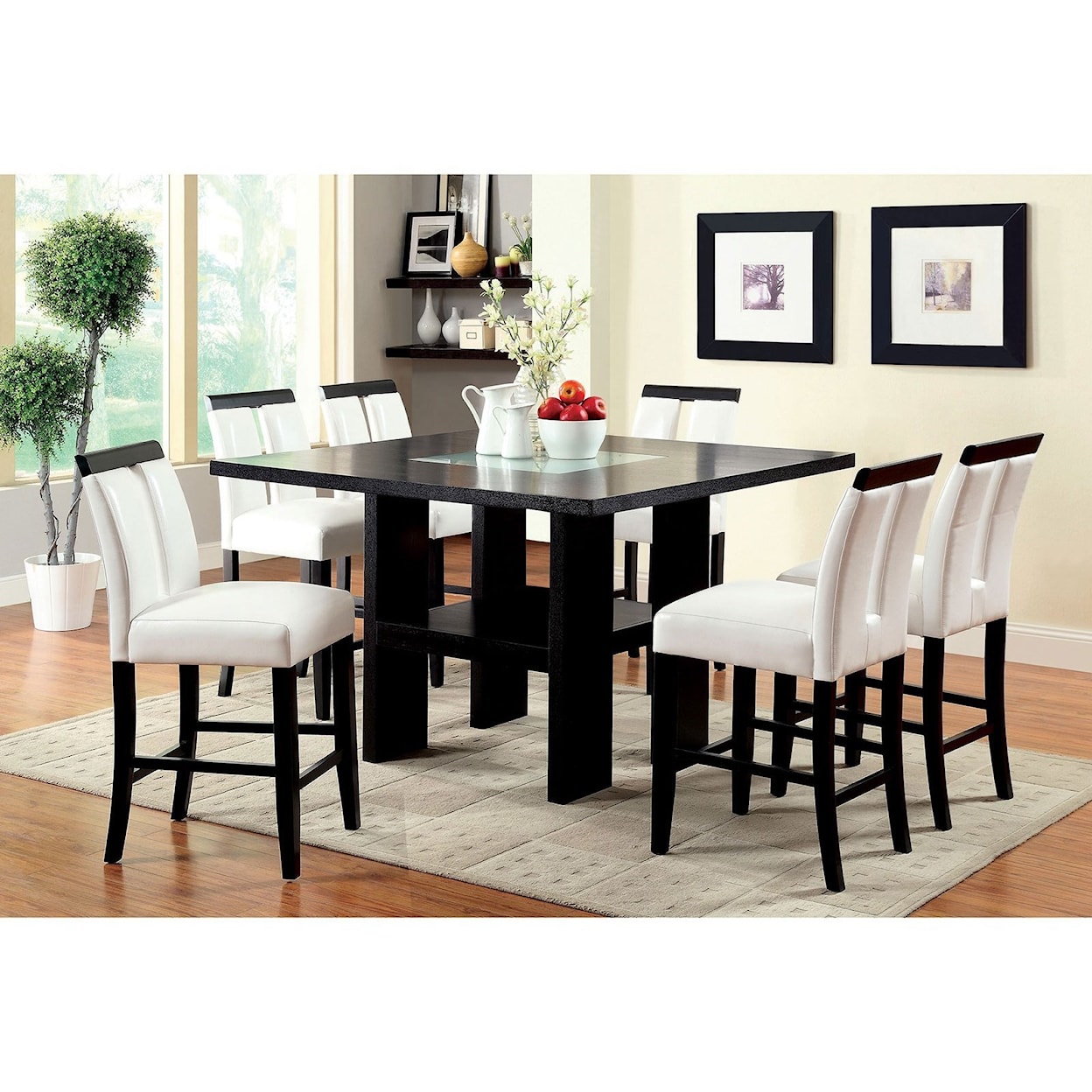 Furniture of America Luminar Counter Height Table