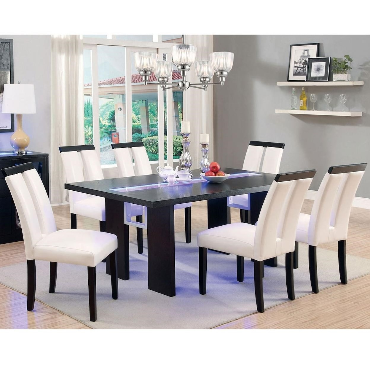 Furniture of America Luminar Dining Room Set