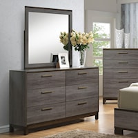 Contemporary 6 Drawer Dresser