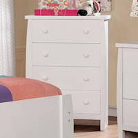 Contemporary Youth Bedroom 4 Drawer Chest