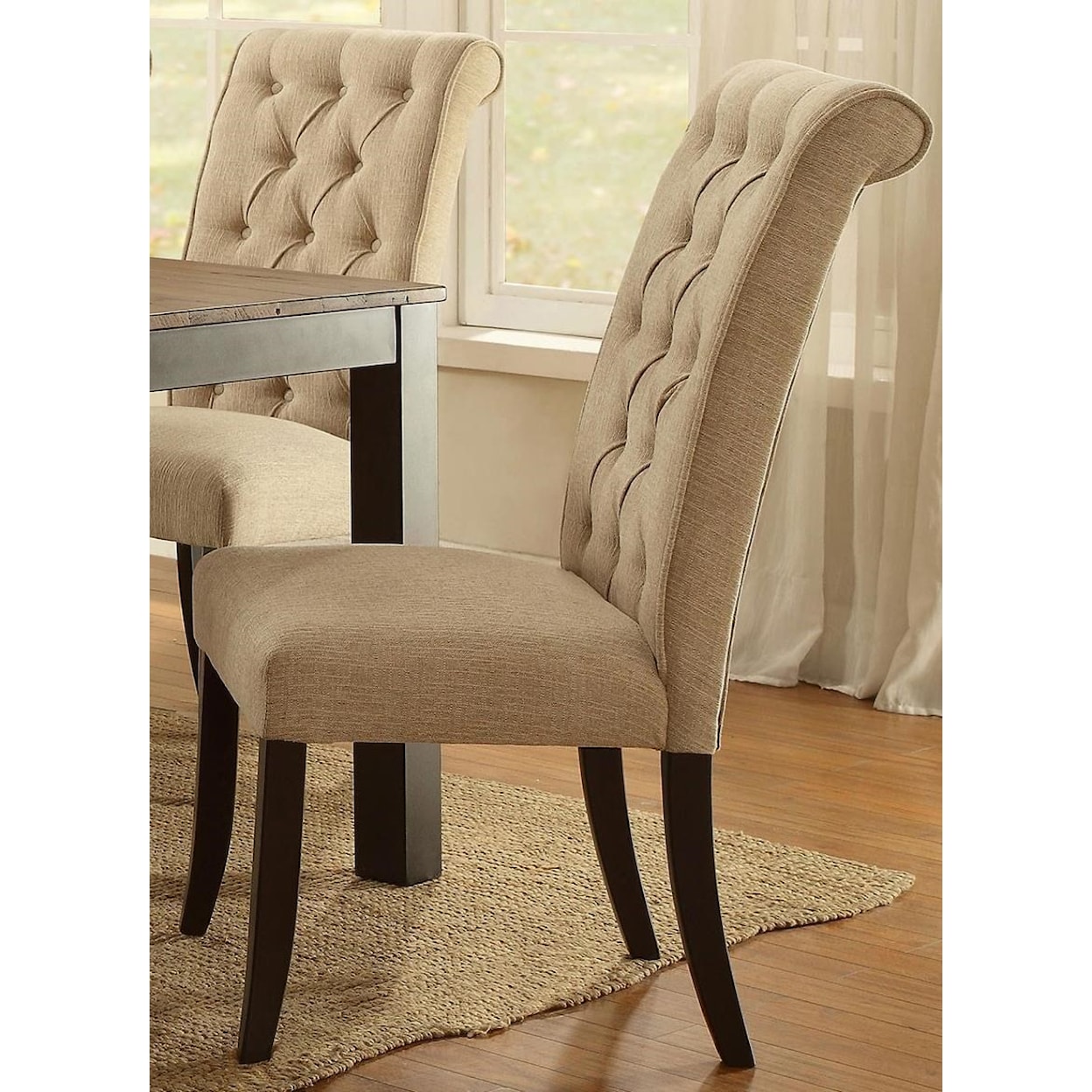 Furniture of America Marshall Dining Side Chair 2-Pack