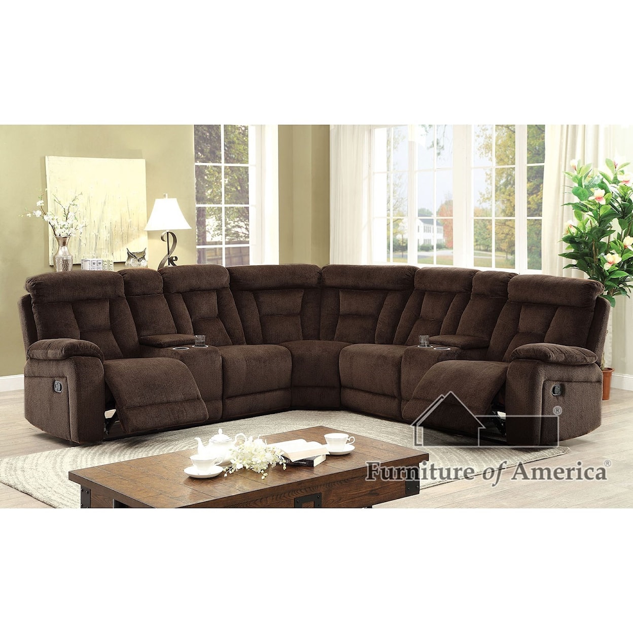 Furniture of America Maybell Sectional