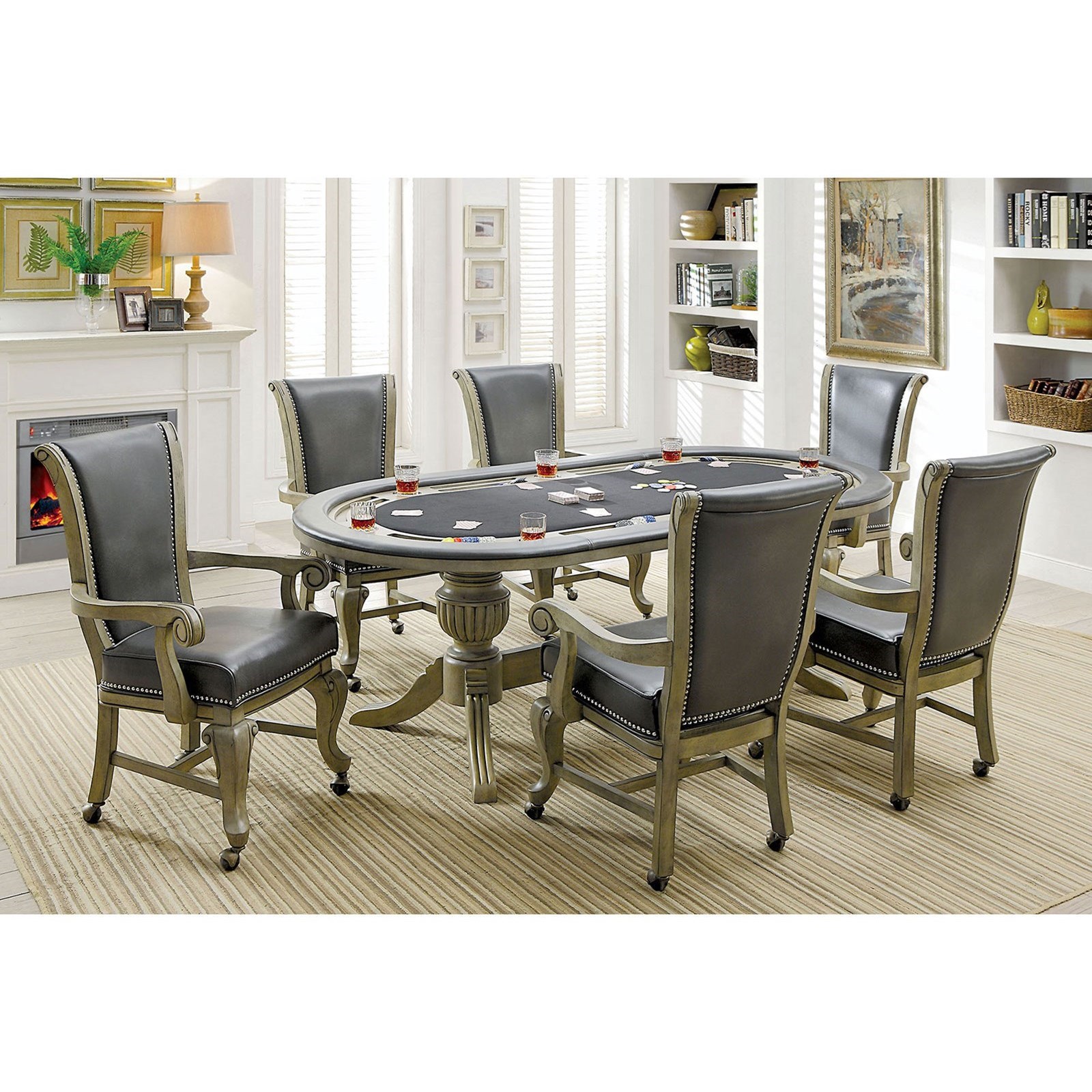 Game table and 6 chairs sales