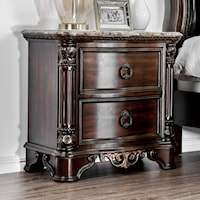 Traditional 2 Drawer Nightstand