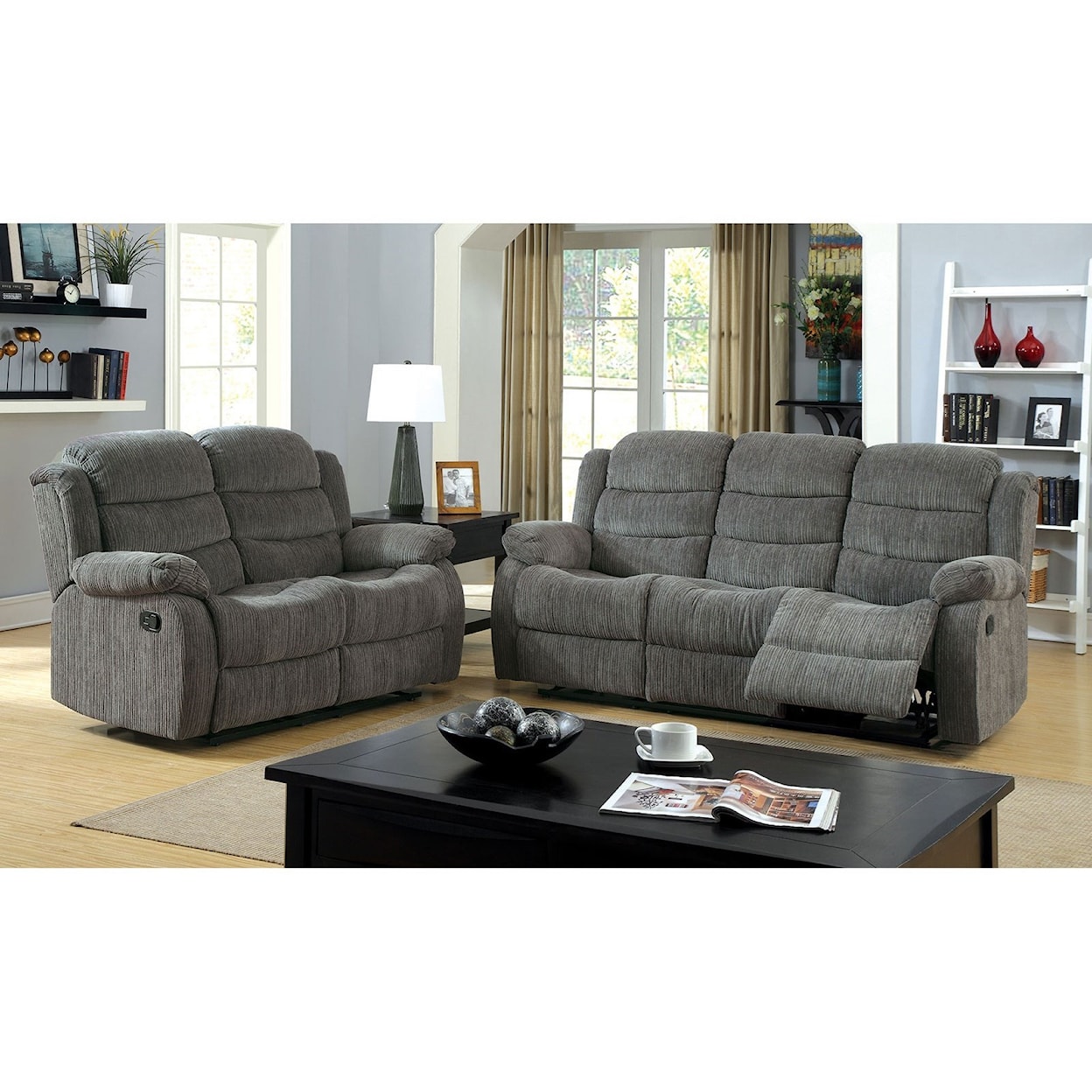 Furniture of America Millville Reclining Sofa