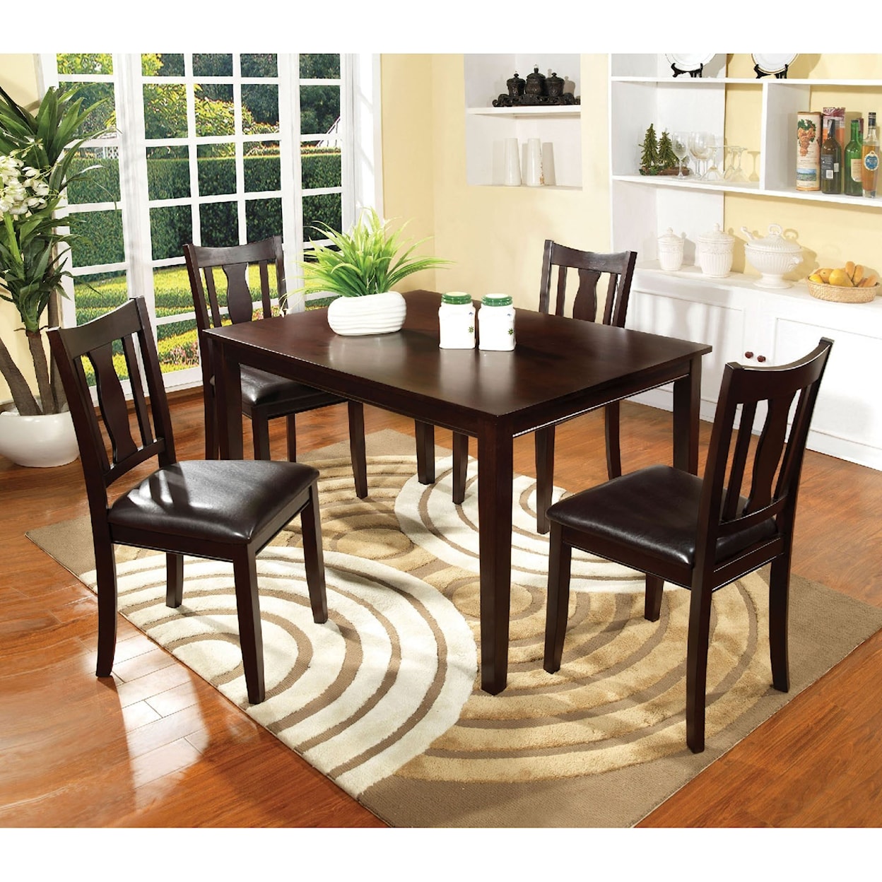 Furniture of America Northvale I 5 Pc. Dining Table Set