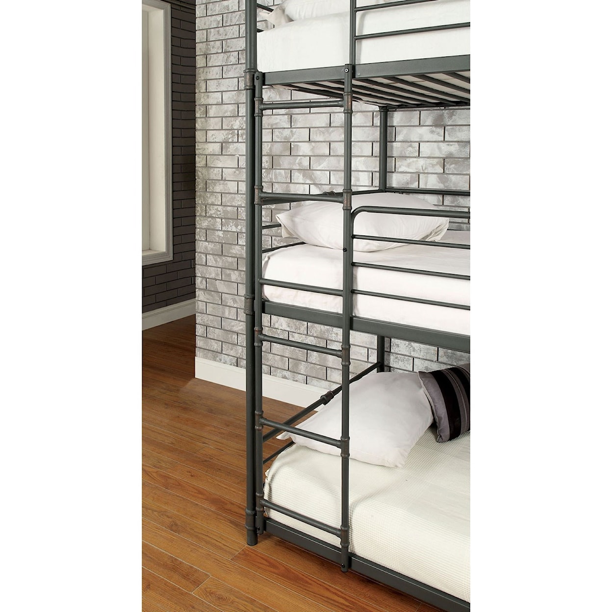 Furniture of America Olga III Twin/Twin/Twin Bunk Bed