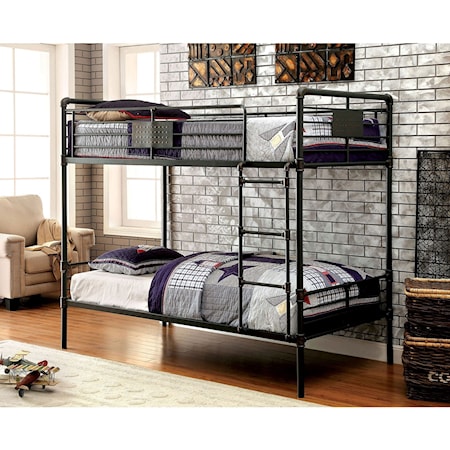 Metal Twin/Twin Bunk Bed