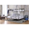 Furniture of America Olga III Metal Twin/Twin Bunk Bed