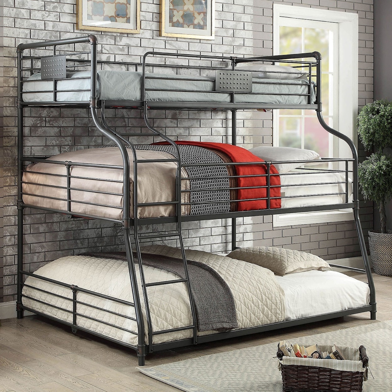 Furniture of America Olga III Twin/Full/Queen Bunk Bed