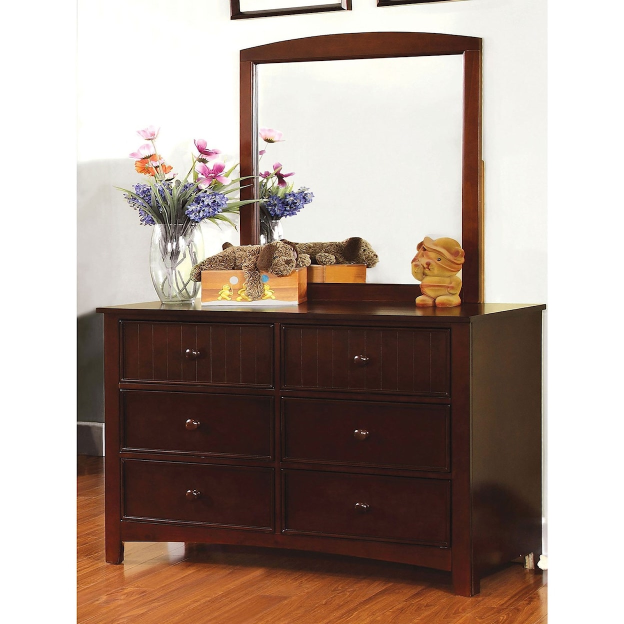 Furniture of America Omnus Dresser and Mirror