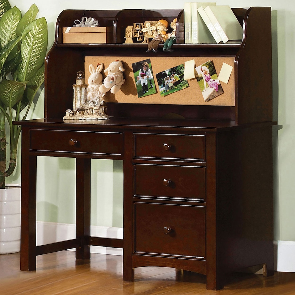 Furniture of America Omnus Desk and Hutch