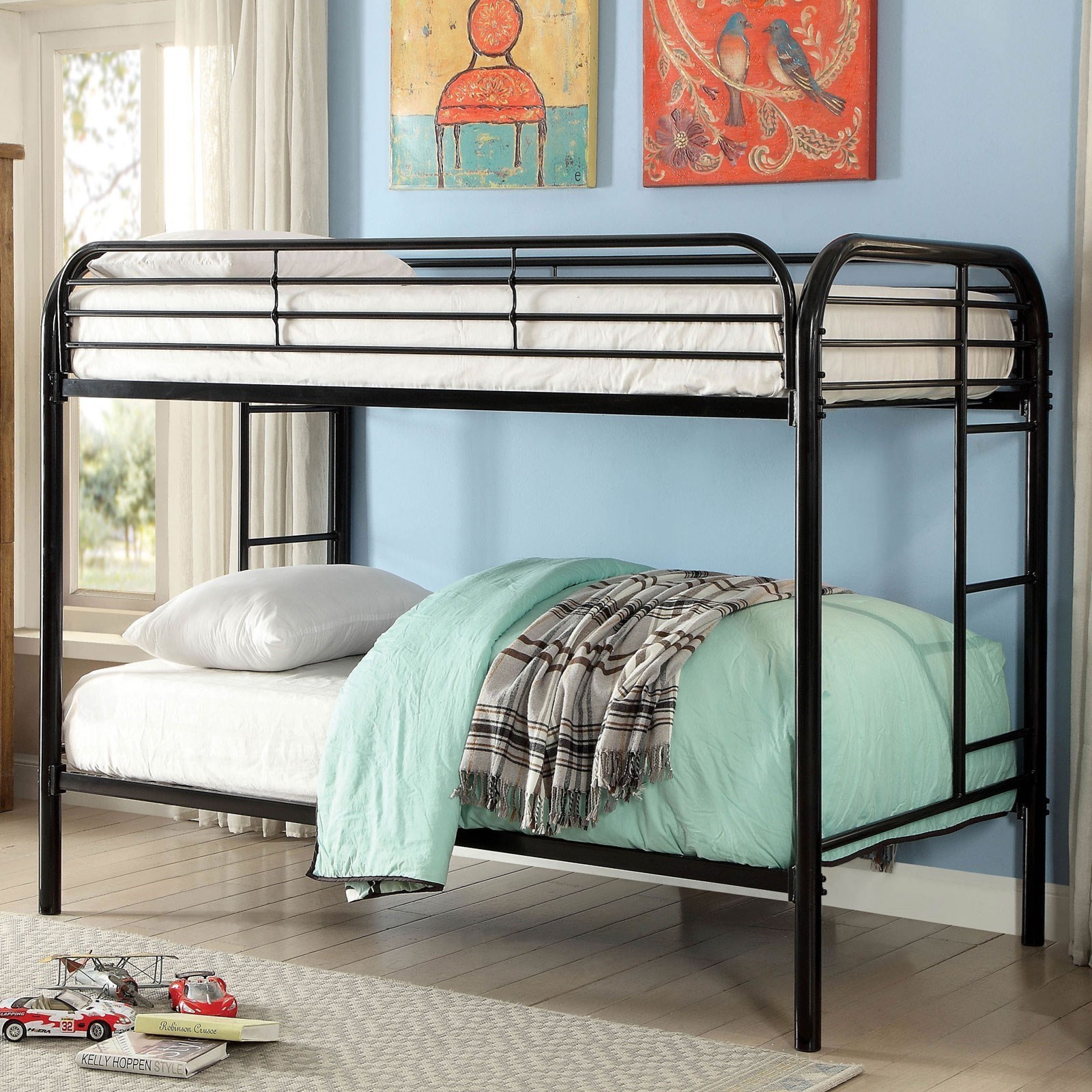 Marquette quadruple twin bunk bed sale by furniture of america