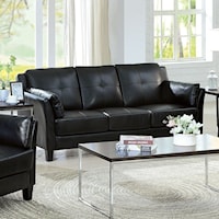 Contemporary Sofa with Inner Armrest Cushioning