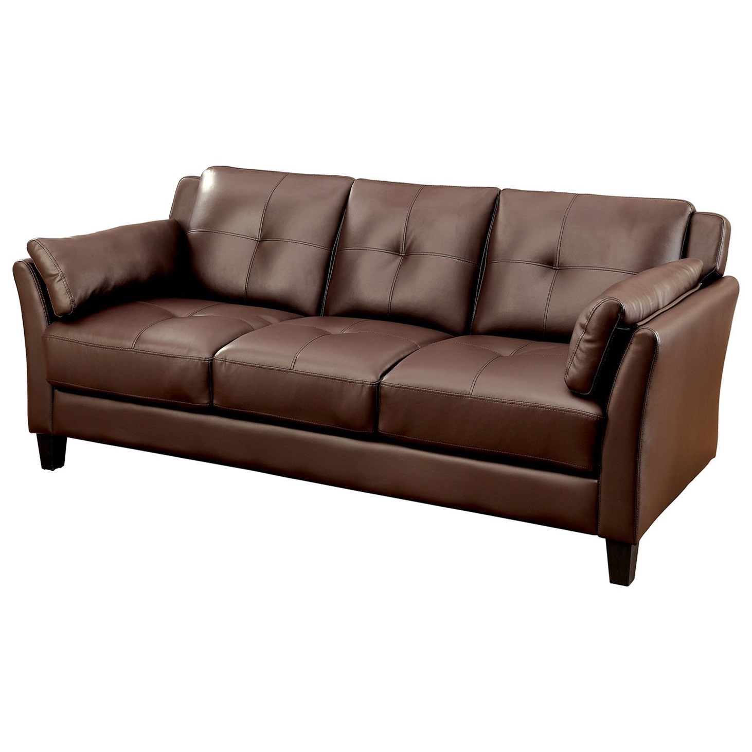Furniture of America Pierre CM6717BRSFPK Contemporary Sofa with Inner