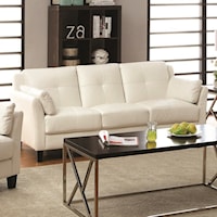 Contemporary Sofa with Inner Armrest Cushioning