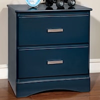 Transitional 2 Drawer Night Stand