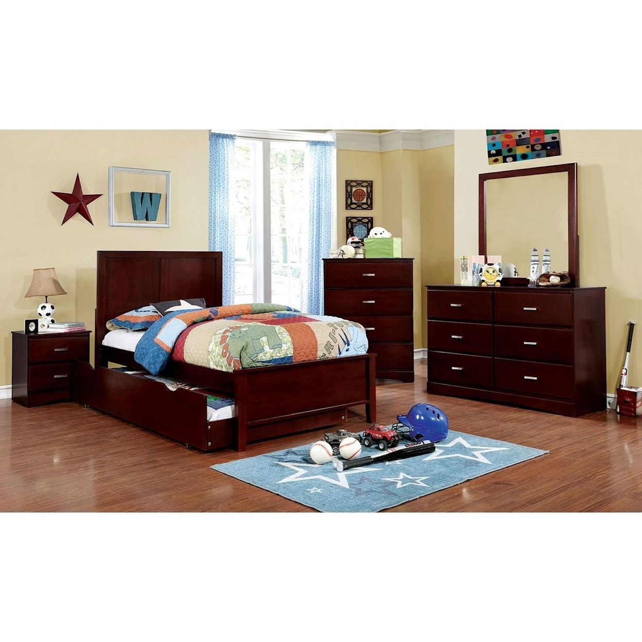 Furniture of America Prismo Twin Bed