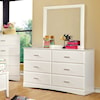 Furniture of America - FOA Prismo Dresser and Mirror Combo