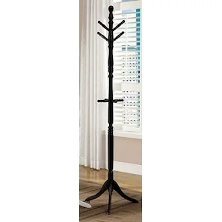 Transitional Coat Rack with Decorative Molding