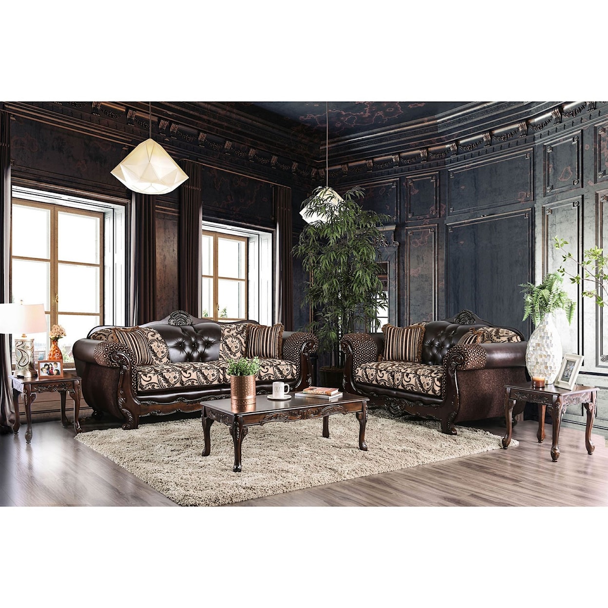 Furniture of America Quirino Living Room Group
