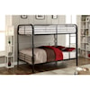 Furniture of America Rainbow Metal Twin/Twin Bunk Bed