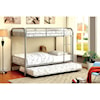 Furniture of America - FOA Rainbow Metal Twin/Twin Bunk Bed