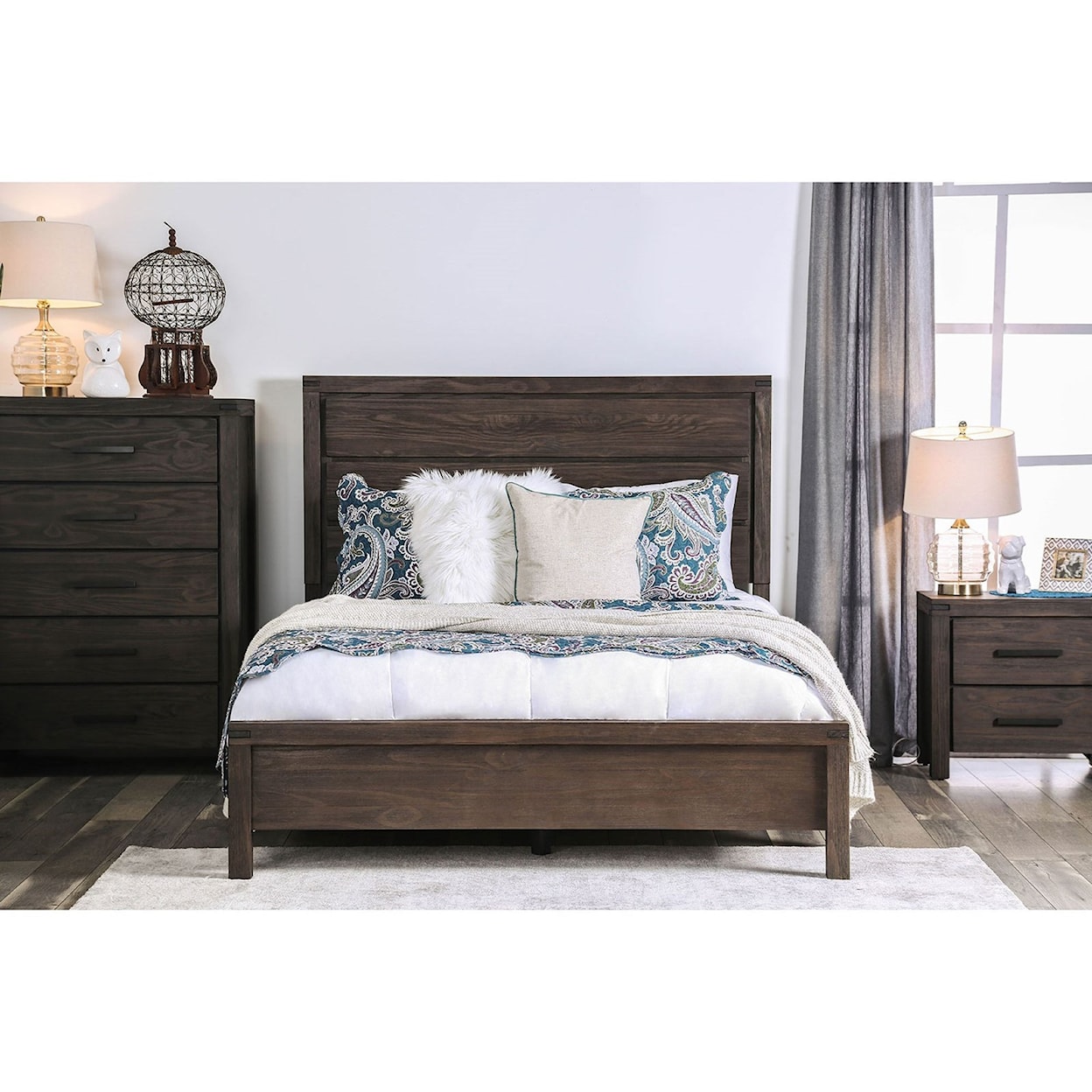 Furniture of America Rexburg King Panel Bed