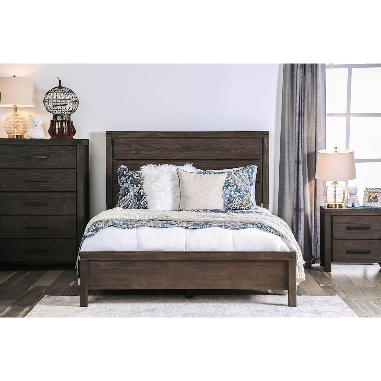 Furniture of America - FOA Rexburg Full Panel Bed