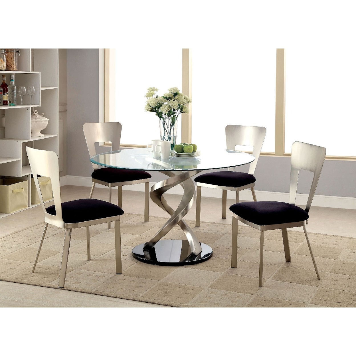 Furniture of America - FOA Roxo 5 Pc Dining Set