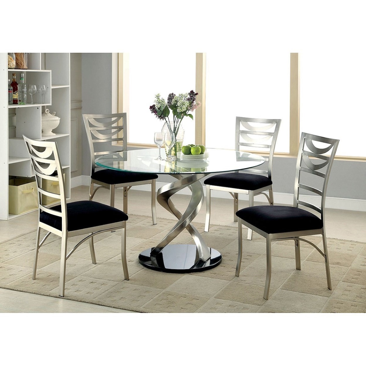 FUSA Roxo 5 Pc Dining Set