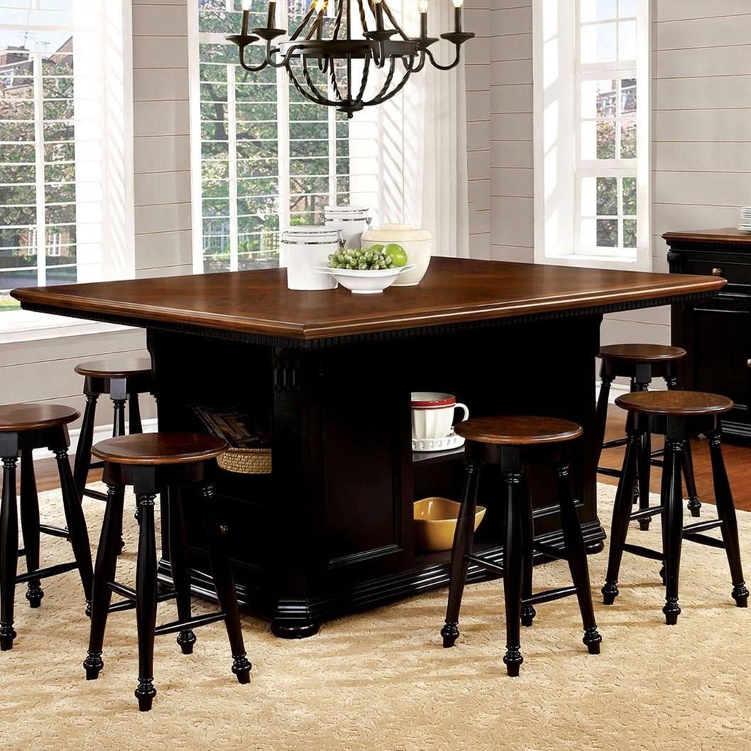 Bar height best sale table with storage