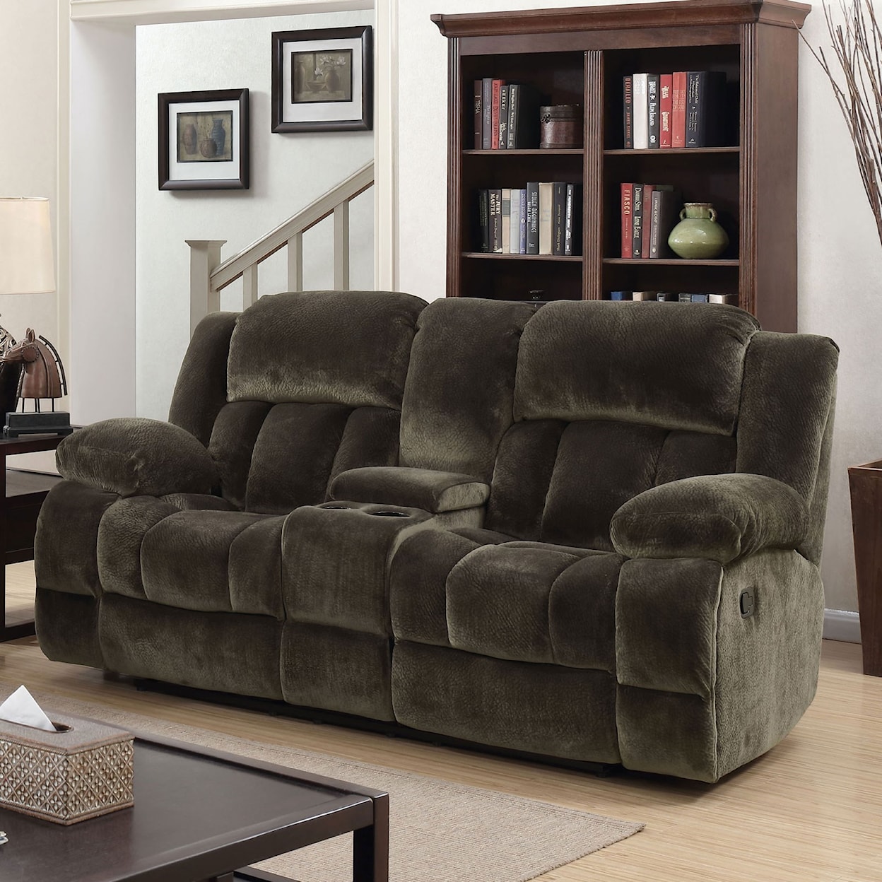 Furniture of America Sadhbh Reclining Loveseat