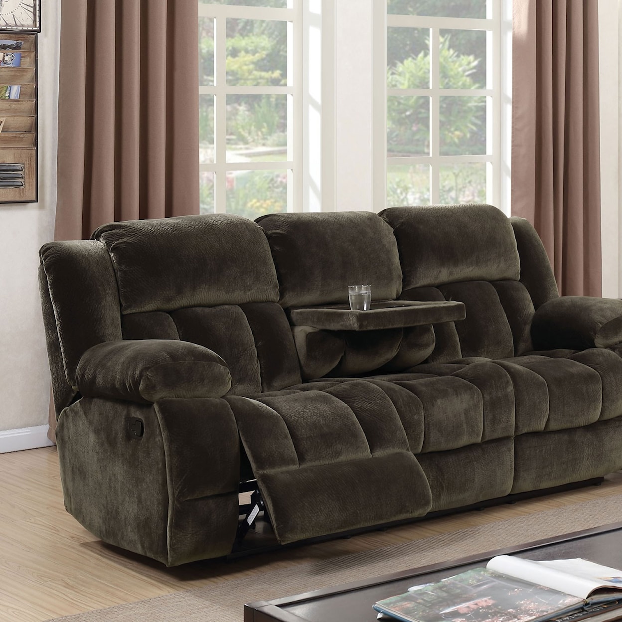 Furniture of America Sadhbh Reclining Sofa
