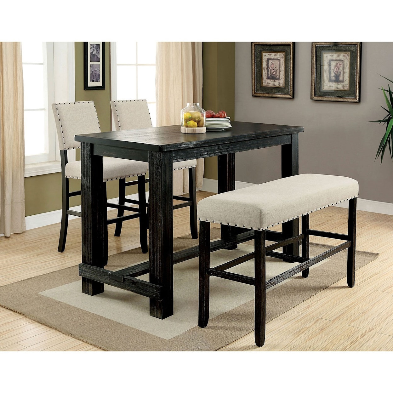 Furniture of America - FOA Sania III Bar Height Table