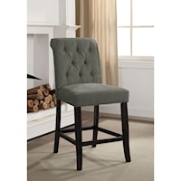 Rustic Bar Stool 2- Pack with Tufted Back