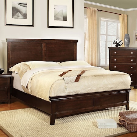 California King Panel Platform Bed