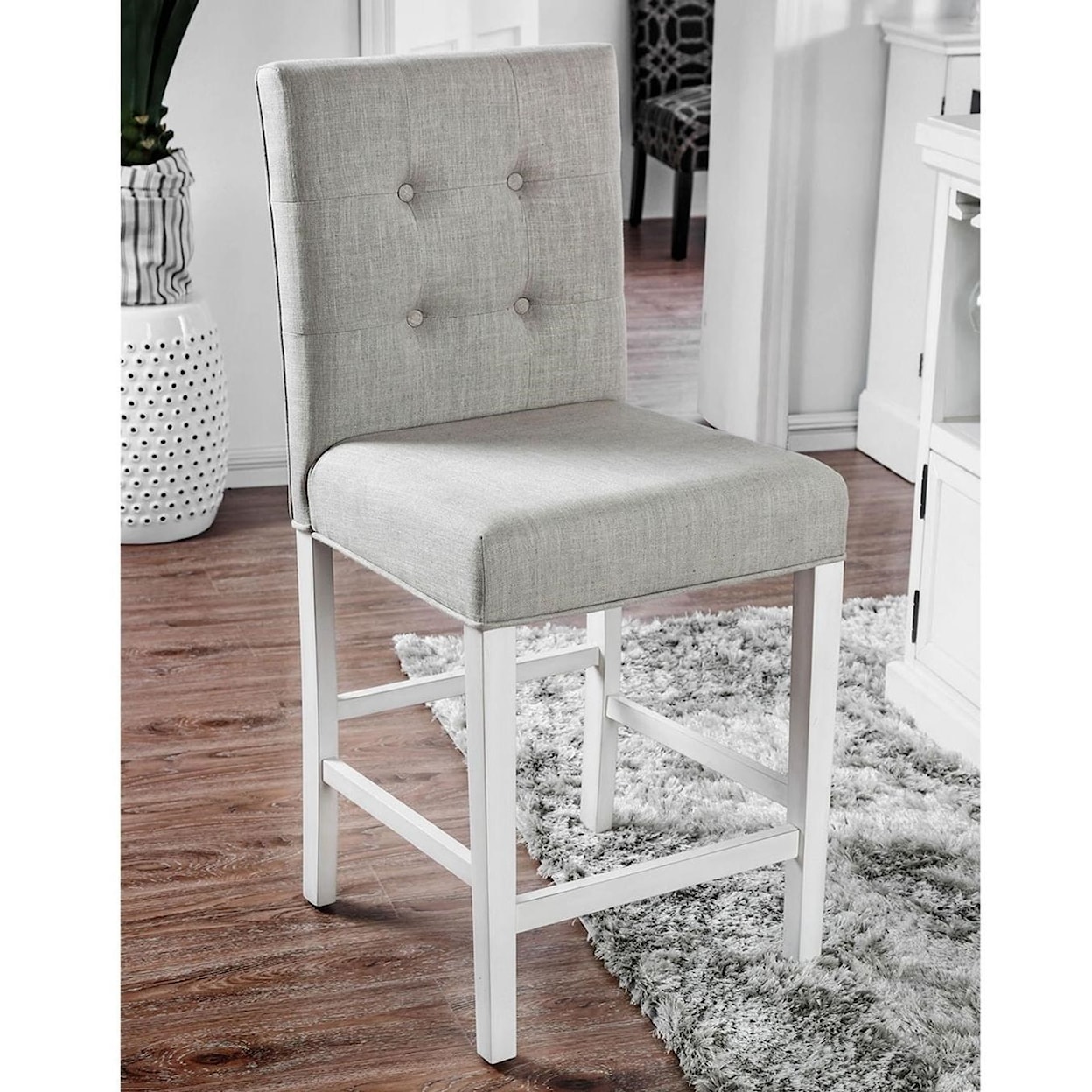 Furniture of America - FOA Sutton Set of 2 Counter Height Chairs