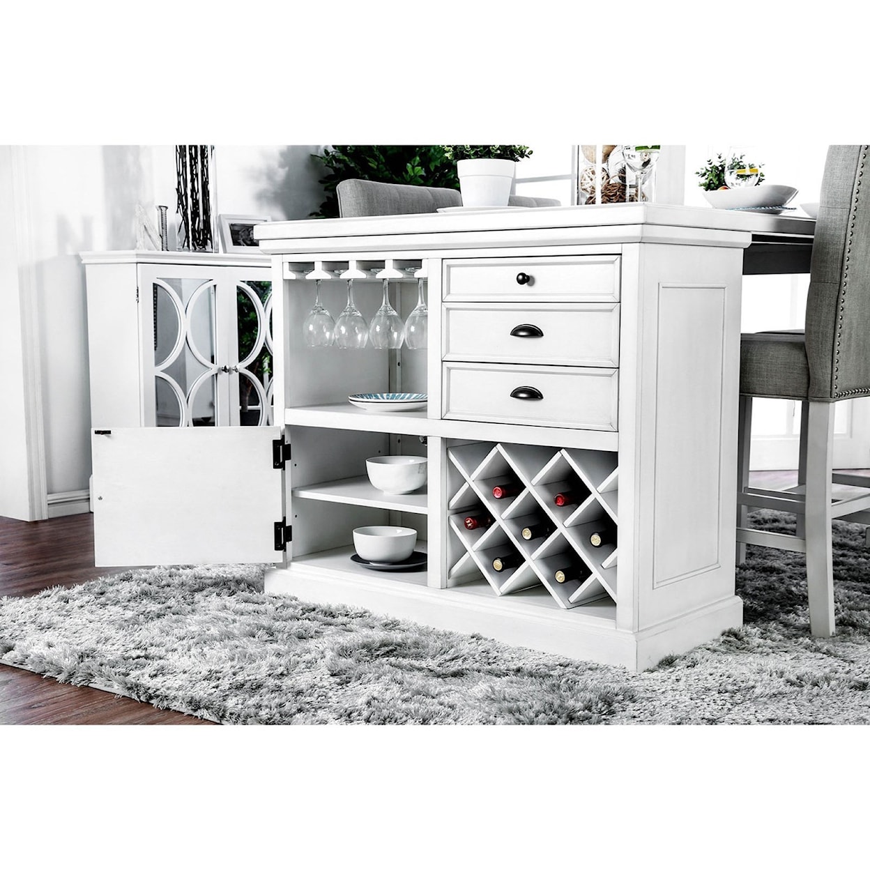Furniture of America Sutton Counter Height Table