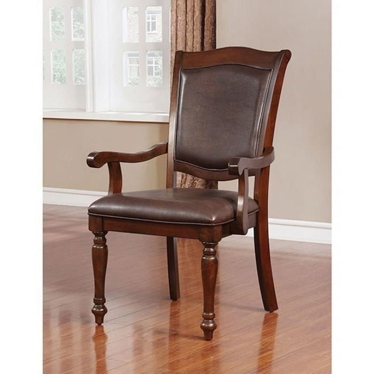 Furniture of America Sylvana Set of 2 Arm Chairs