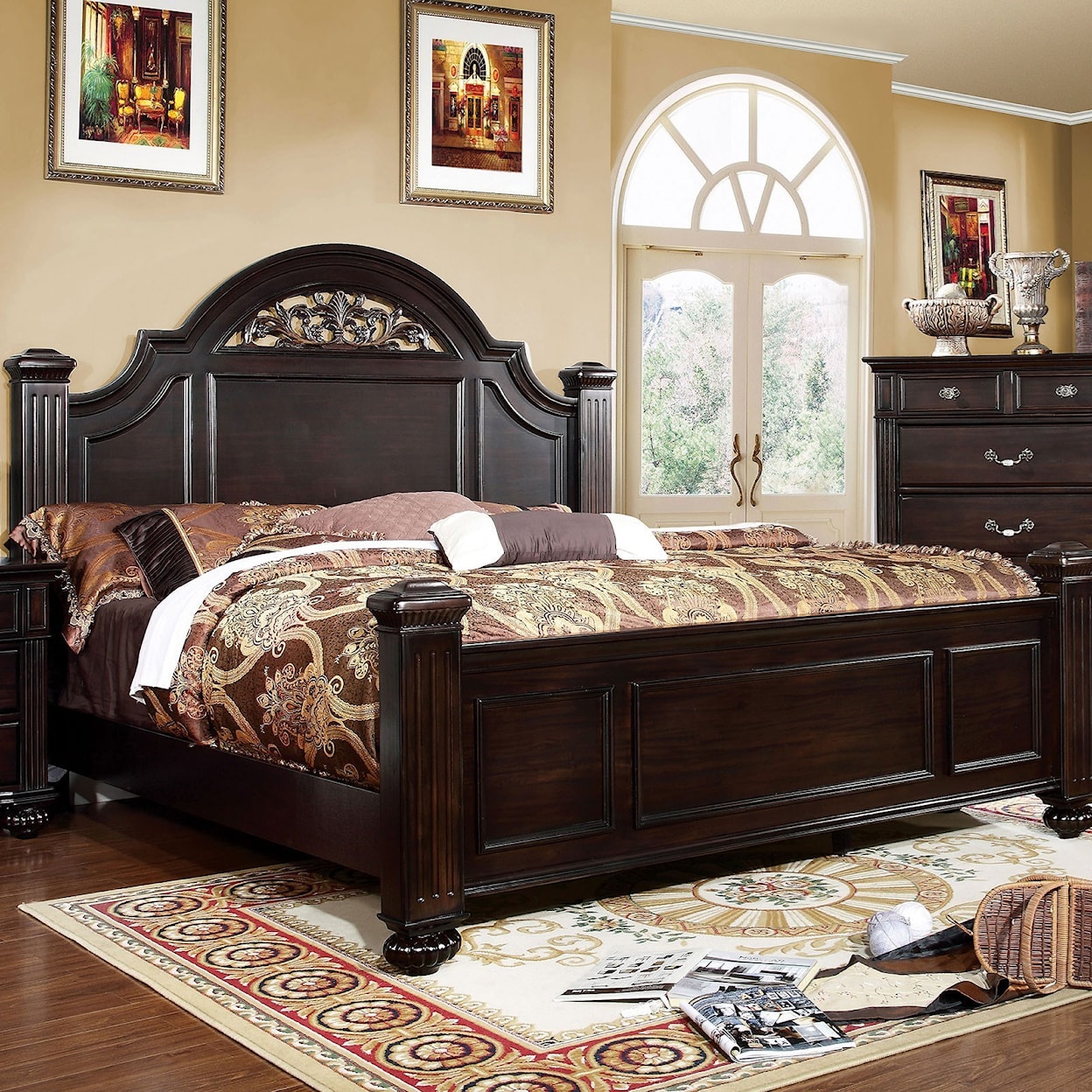 Furniture of America Syracuse Queen Bed