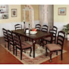 Furniture of America Townsville Table and 8 Side Chairs